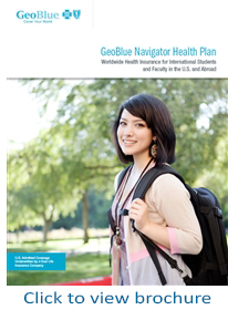 GeoBlue Navigator for Students and Faculty Brochure