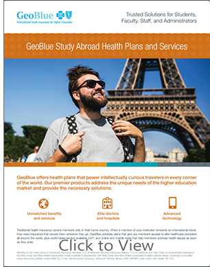 GeoBlue International Student Health Insurance for Inbound Students, Faculty, Administrators