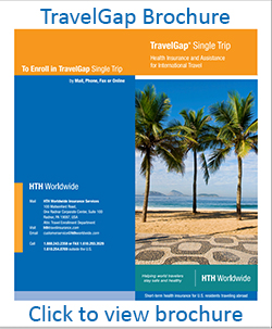 HTH Worldwide TravelGap Single Trip Brochure